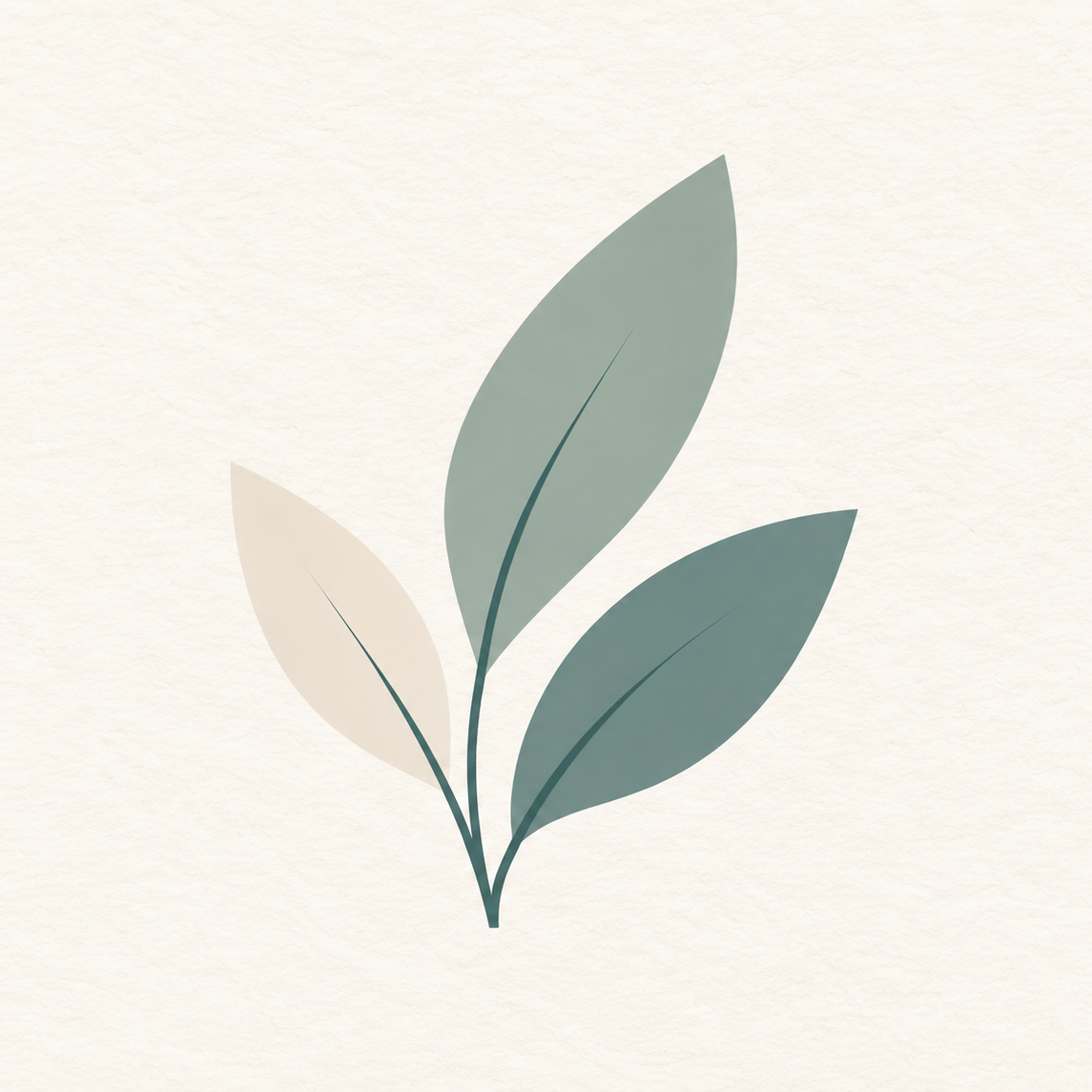 Logo_Psychotherapie_Hieger.jpg Abstrakte Illustration eines Zweigs mit grünen Blättern